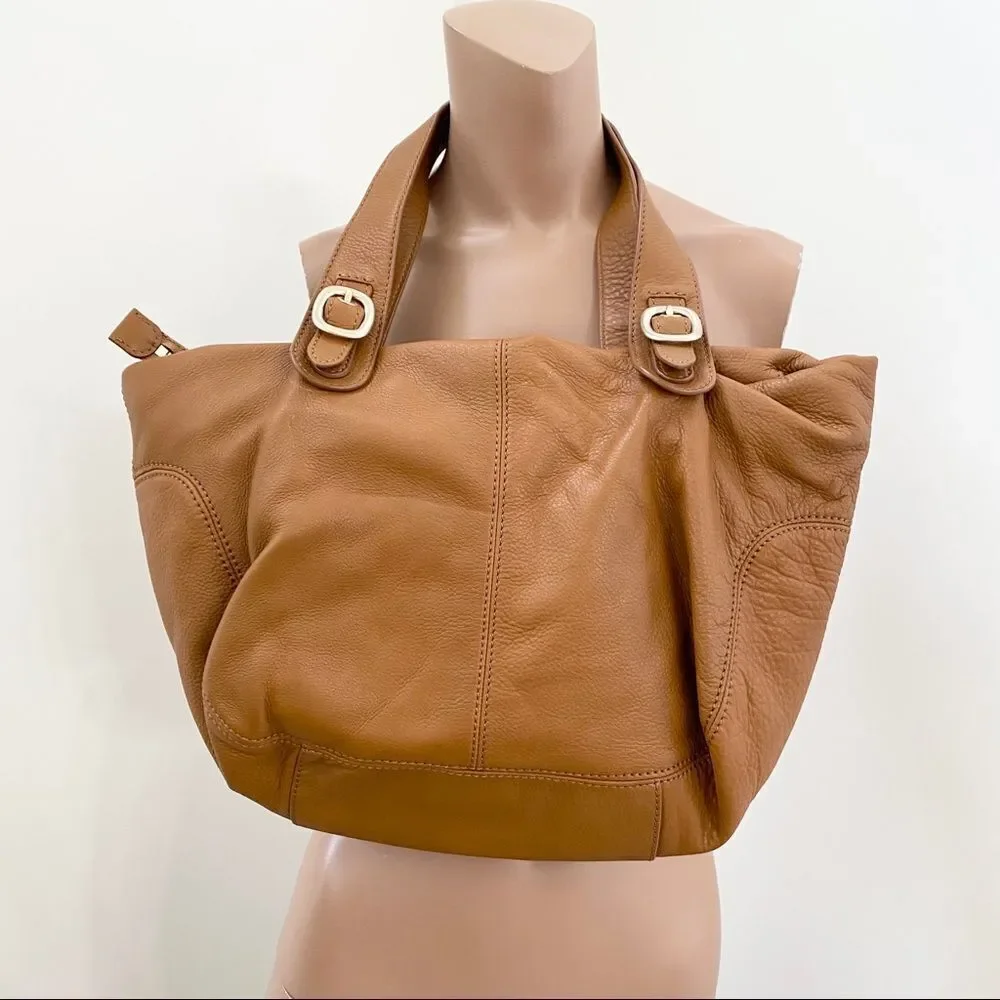 Michael Kors tan/brown satchel butter soft leather